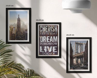 Set 3 tablouri Peisaje din New York City cu un citat inspirațional