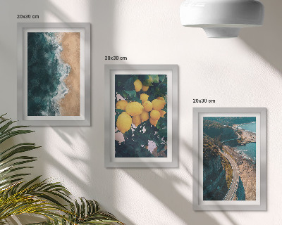 Galerie de perete plajă mare lămâi peisaj montan drum de coastă