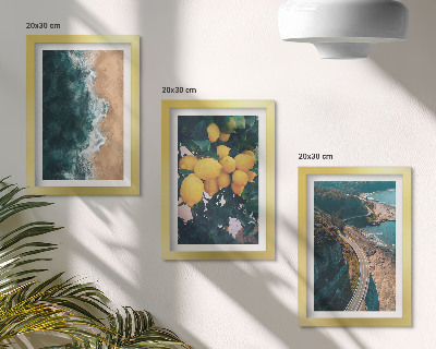 Galerie de perete plajă mare lămâi peisaj montan drum de coastă