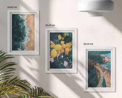 Galerie de perete plajă mare lămâi peisaj montan drum de coastă
