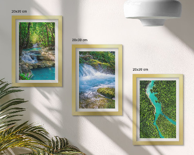 Galerie de perete Păduri verzi și ape cristaline ale râurilor
