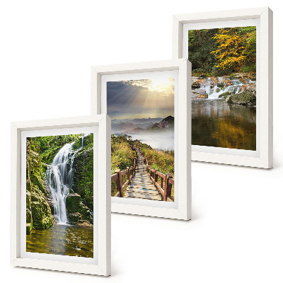 Galerie de perete Cascade, munți, cărări printre nori și priveliști de toamnă