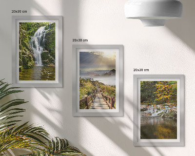 Galerie de perete Cascade, munți, cărări printre nori și priveliști de toamnă