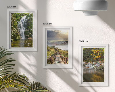 Galerie de perete Cascade, munți, cărări printre nori și priveliști de toamnă