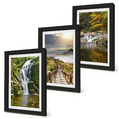 Galerie de perete Cascade, munți, cărări printre nori și priveliști de toamnă