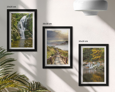 Galerie de perete Cascade, munți, cărări printre nori și priveliști de toamnă