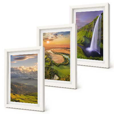 Galerie de perete Vederi ale râului de munte și ale cascadei în natură