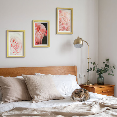 Galerie de perete Roz pastelat și flamingo în nuanțe delicate