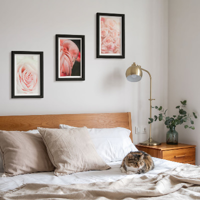 Galerie de perete Roz pastelat și flamingo în nuanțe delicate