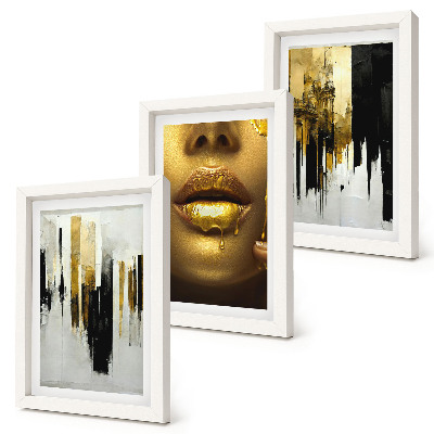 Galerie de perete Pictură abstractă și portret de femeie