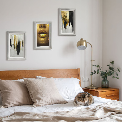 Galerie de perete Pictură abstractă și portret de femeie