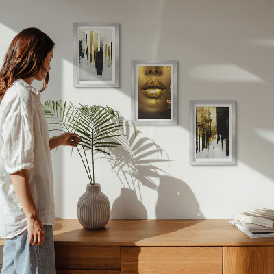 Galerie de perete Pictură abstractă și portret de femeie