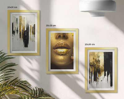 Galerie de perete Pictură abstractă și portret de femeie