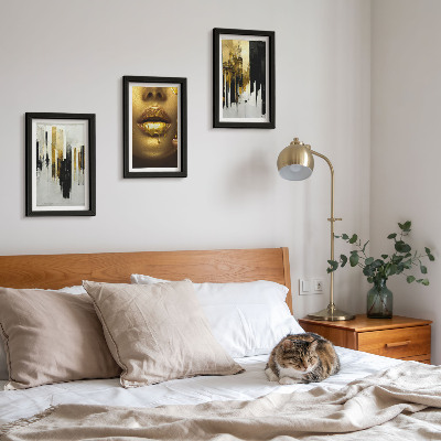 Galerie de perete Pictură abstractă și portret de femeie