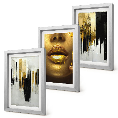 Galerie de perete Pictură abstractă și portret de femeie