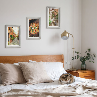 Galerie de perete Străzi fermecătoare cu plante și pizza italiană