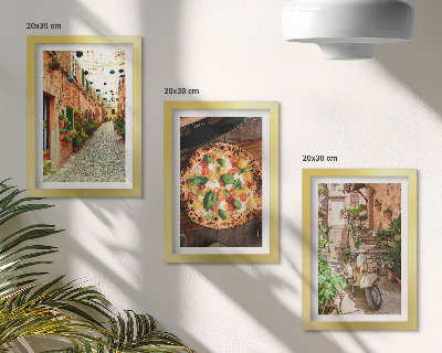 Galerie de perete Străzi fermecătoare cu plante și pizza italiană