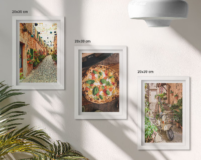 Galerie de perete Străzi fermecătoare cu plante și pizza italiană