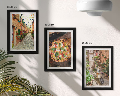 Galerie de perete Străzi fermecătoare cu plante și pizza italiană