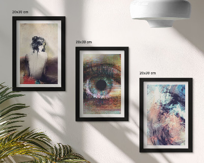 Galerie de perete Portret de femeie ochi culori abstracte emoții
