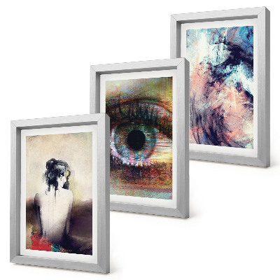 Galerie de perete Portret de femeie ochi culori abstracte emoții