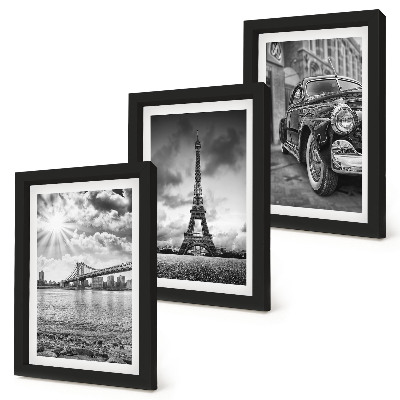 Galerie de perete Vederi ale orașului, poduri, Turnul Eiffel, mașină clasică