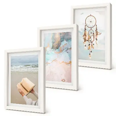 Set 3 tablouri cu tematică abstractă, mare și captator de vise boho
