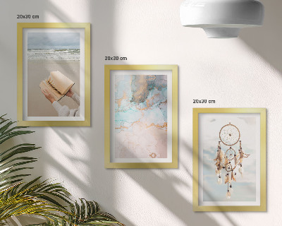 Set 3 tablouri Carte de citit abstractă cu mare și captator de vise boho