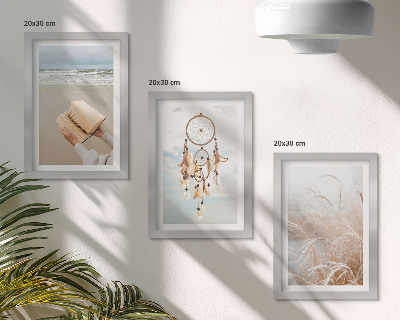 Galerie de perete Peisaje liniștite, priveliști delicate de vară, stil boho