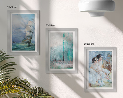 Galerie de perete Portret abstract de dansatori pe mare, navă