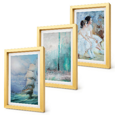 Galerie de perete Portret abstract de dansatori pe mare, navă