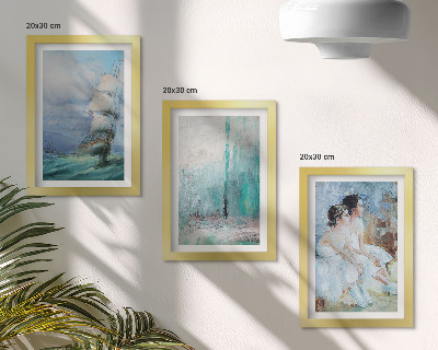 Galerie de perete Portret abstract de dansatori pe mare, navă