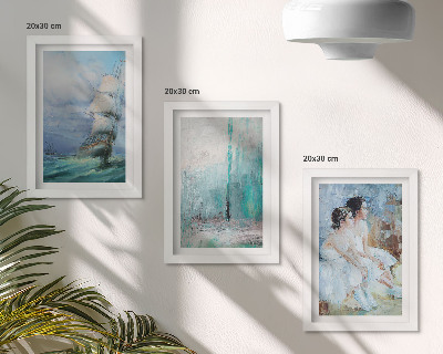 Galerie de perete Portret abstract de dansatori pe mare, navă