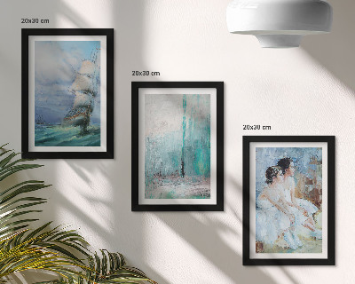 Galerie de perete Portret abstract de dansatori pe mare, navă