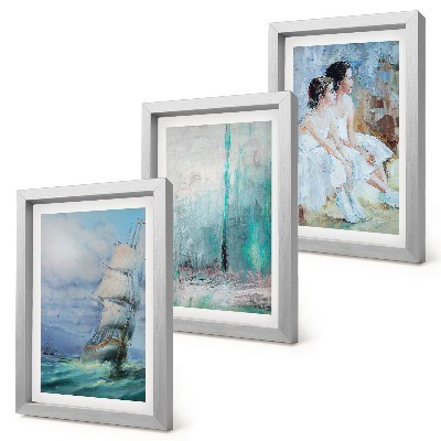 Galerie de perete Portret abstract de dansatori pe mare, navă