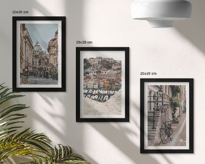 Galerie de perete Străzi fermecătoare ale orașului cu vedere la port și clădiri