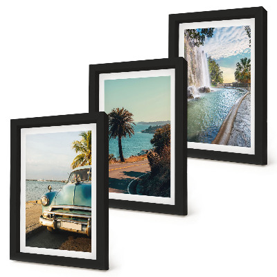 Galerie de perete Peisaje de vacanță cu palmieri și cascadă