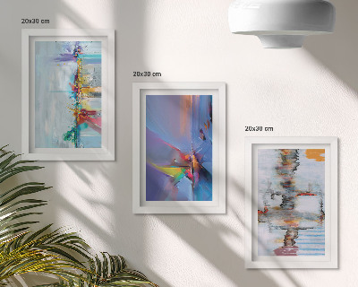 Galerie de perete Stilul de pictură al compozițiilor abstracte
