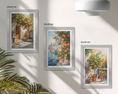 Galerie de perete Citrice pictate și peisaje de pe litoral