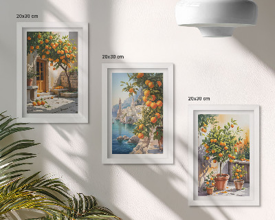 Galerie de perete Citrice pictate și peisaje de pe litoral
