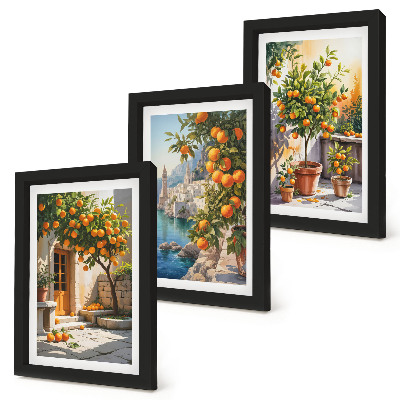Galerie de perete Citrice pictate și peisaje de pe litoral