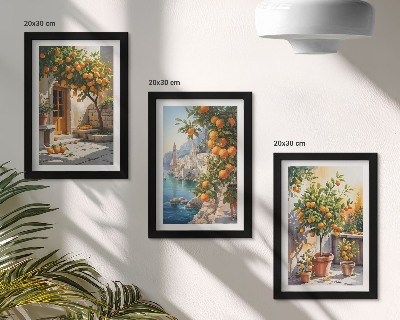 Galerie de perete Citrice pictate și peisaje de pe litoral