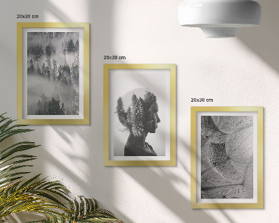 Set 3 tablouri Portret de pădure în ceață cu păpădii delicate
