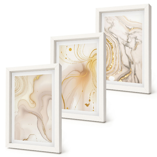 Galerie de perete Modele abstracte subtile de vopsea vărsată