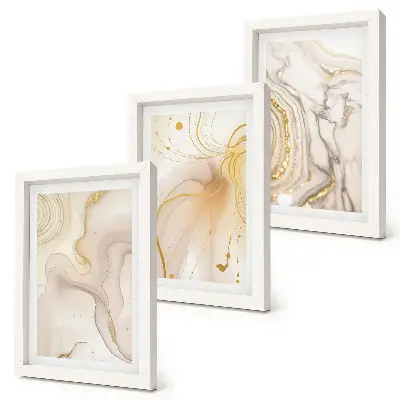 Galerie de perete modele abstracte cu vopsea vărsată subtilă