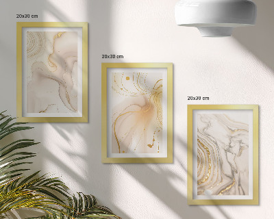Galerie de perete Modele abstracte subtile de vopsea vărsată