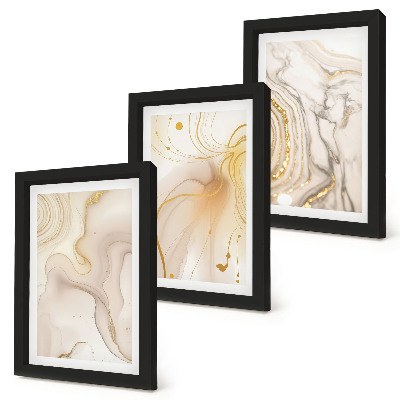 Galerie de perete Modele abstracte subtile de vopsea vărsată