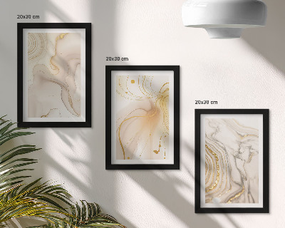 Galerie de perete Modele abstracte subtile de vopsea vărsată