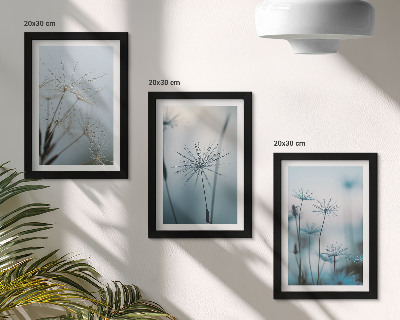 Galerie de perete Păpădii delicate cu picături de apă