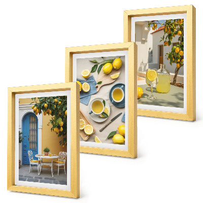 Galerie de perete Lămâi limonadă uși albastre priveliști de vară